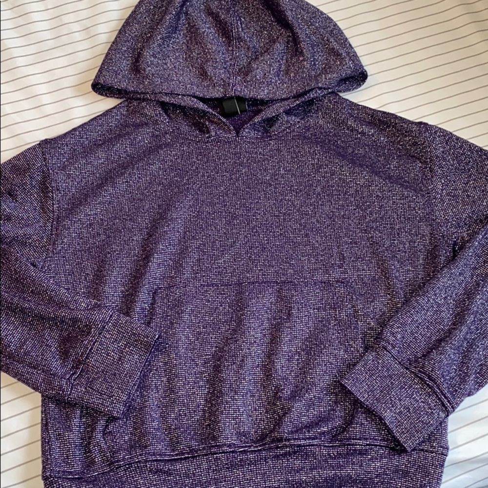 Purple Hooded Top